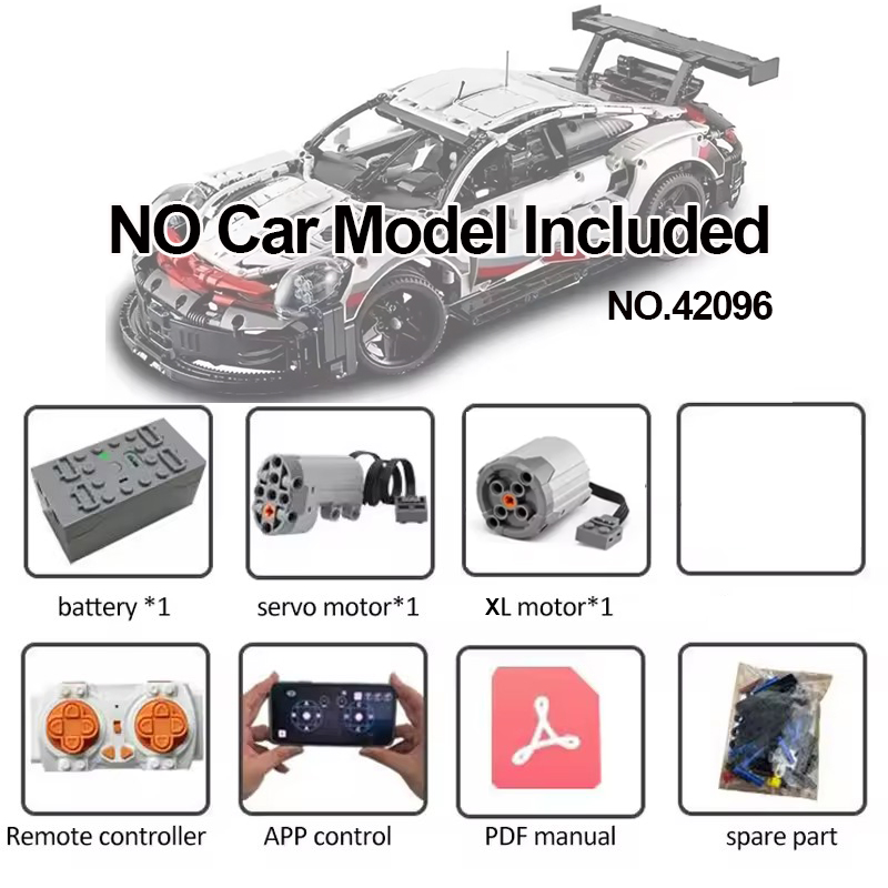 Lego Set Technic - Kit Modifikasi Motor RC Teknis untuk
