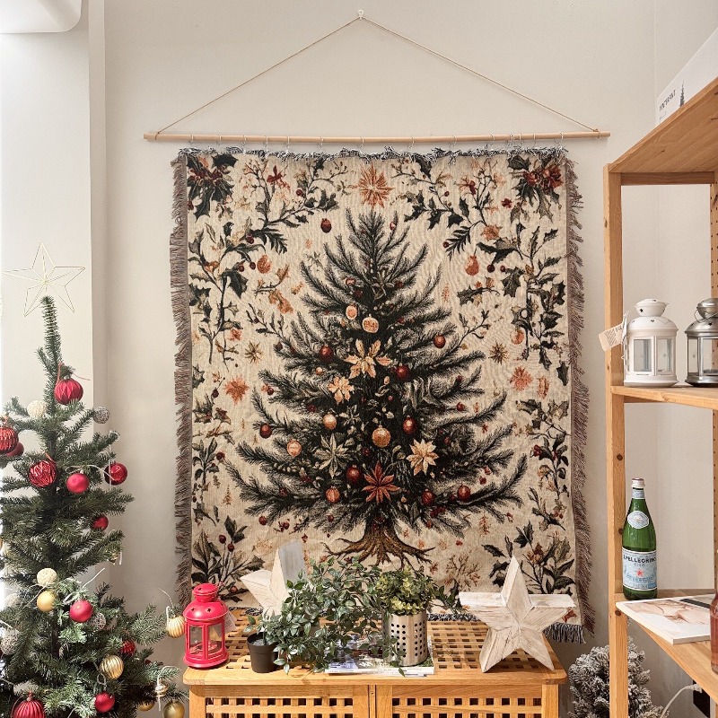 Christmas Throw Blanket - 2026 Hiasan Dinding Tapestri Natal Terbaru,