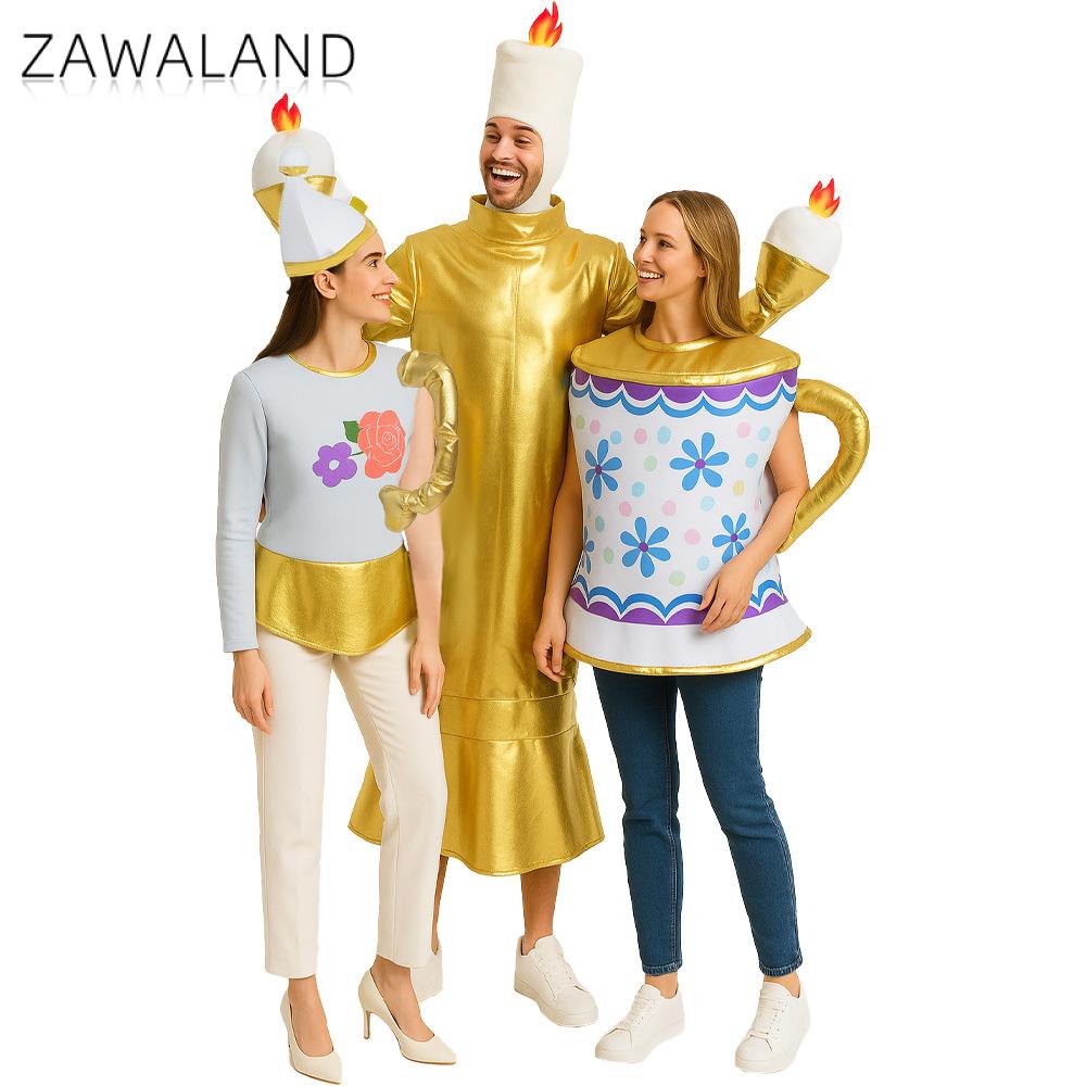 Holiday Candle Set - Zawaland Teapot Teacup Candle Costume Kostum