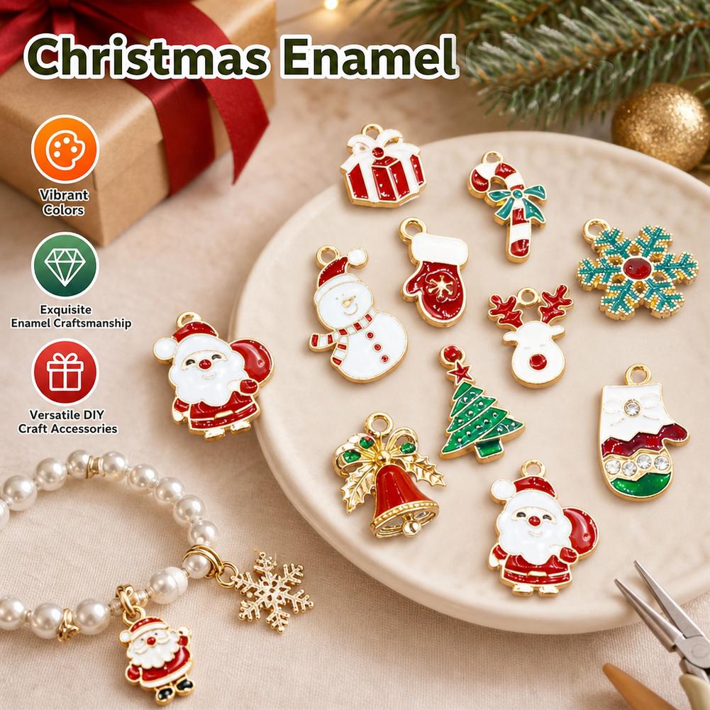 Christmas Stocking Hanging - 10 buah Hiasan Gantung Natal Mini,