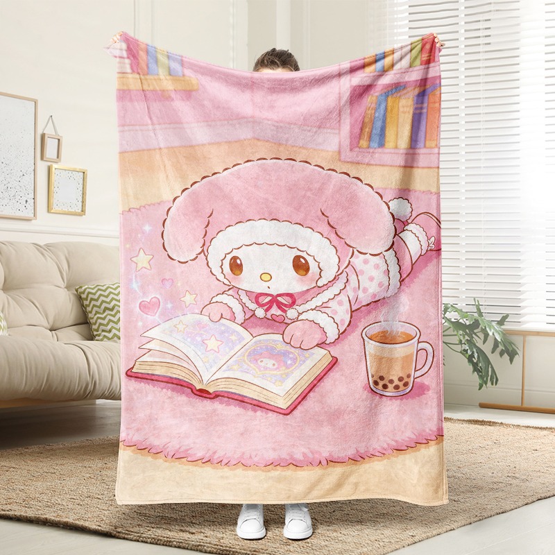Selimut Sanrio Cozy Pink Flann - Christmas Throw Blanket ulasan dan harga