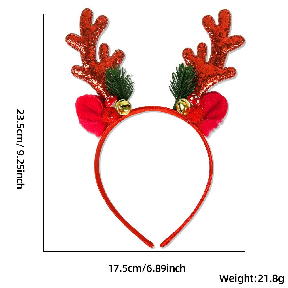 1/2 Buah Ikat Kepala Tanduk Ru - Reindeer Antlers Headband ulasan dan harga
