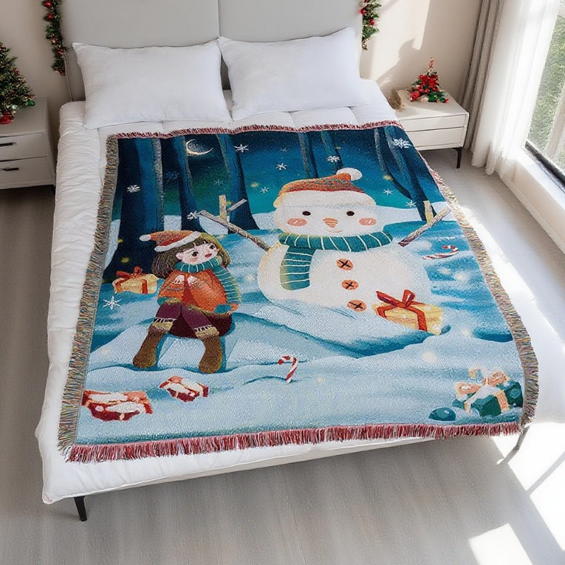 2026 Hiasan Dinding Tapestri N - Christmas Throw Blanket ulasan dan harga
