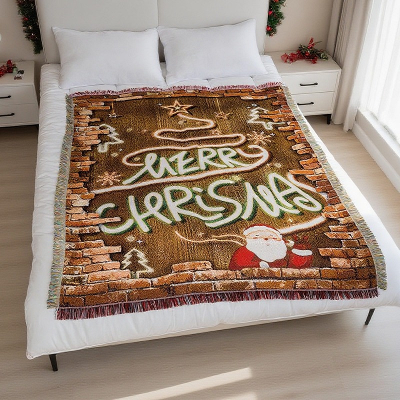 2026 Hiasan Dinding Tapestri N - Christmas Throw Blanket ulasan dan harga