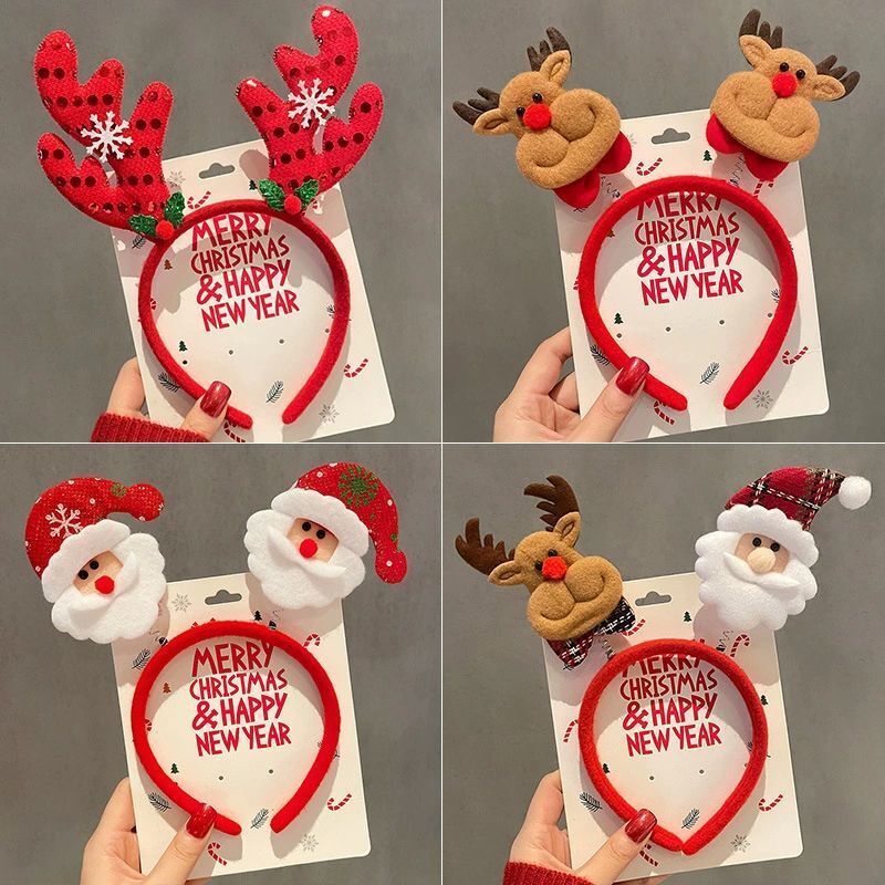 1-10 buah Ikat Kepala Natal, I - Reindeer Antlers Headband ulasan dan harga