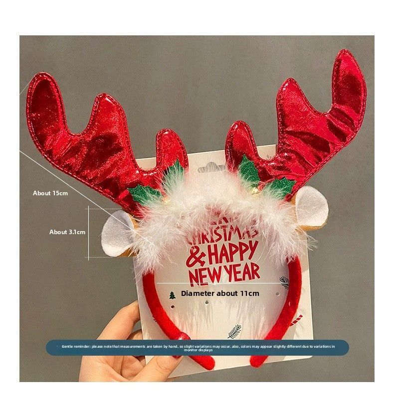 1-10 buah Ikat Kepala Natal, I - Reindeer Antlers Headband ulasan dan harga