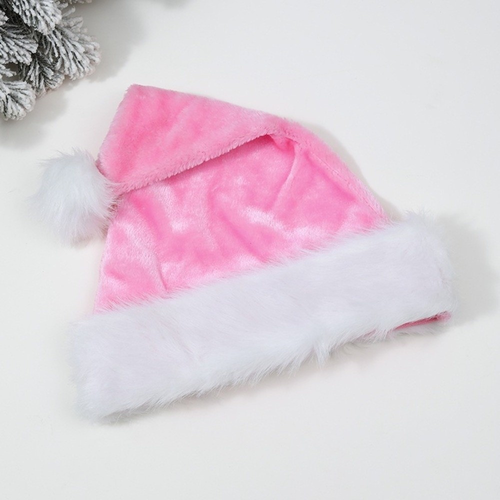 Topi Natal Bulu Multi Warna de - Santa Hat Plush ulasan dan harga
