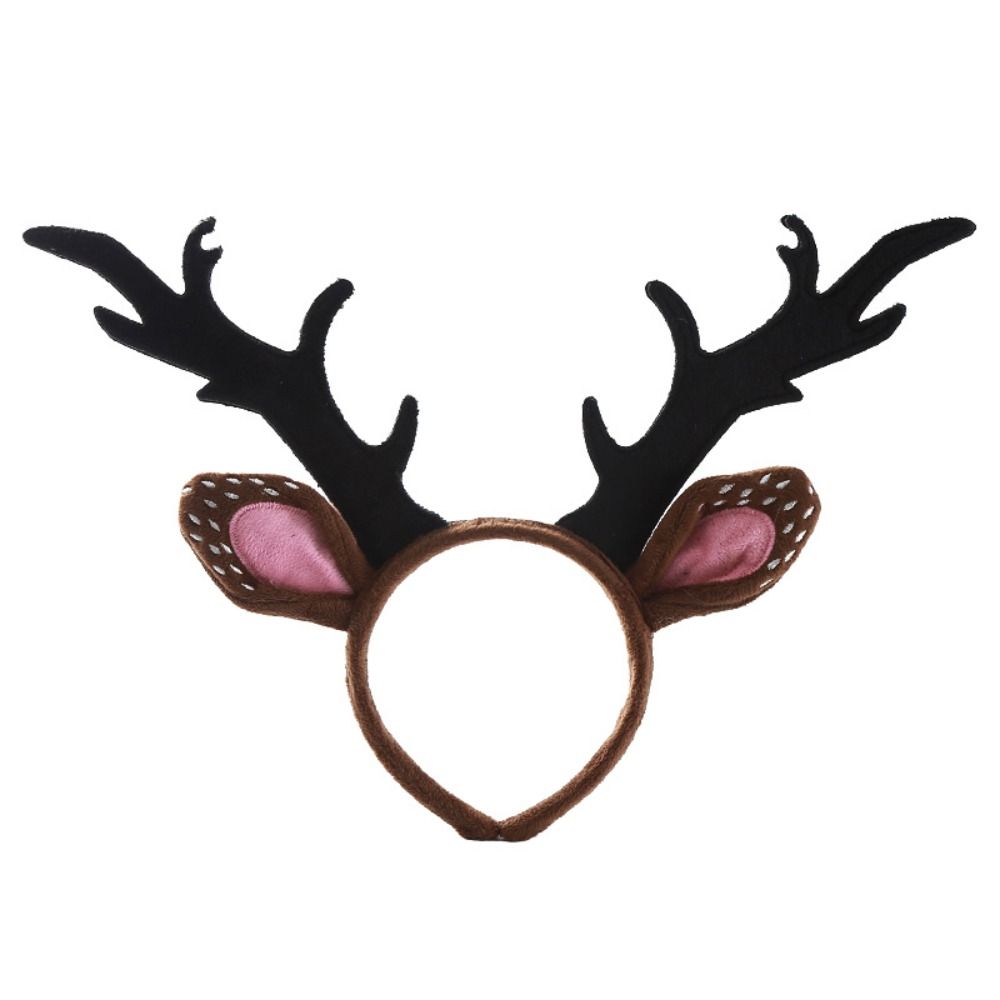 Bando Natal Berkilau Motif Rus - Reindeer Antlers Headband ulasan dan harga