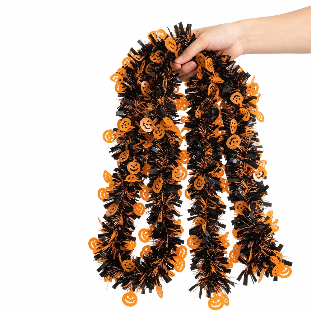 Tirai Rumbai Foil Halloween, G - Tinsel Garland Decoration ulasan dan harga