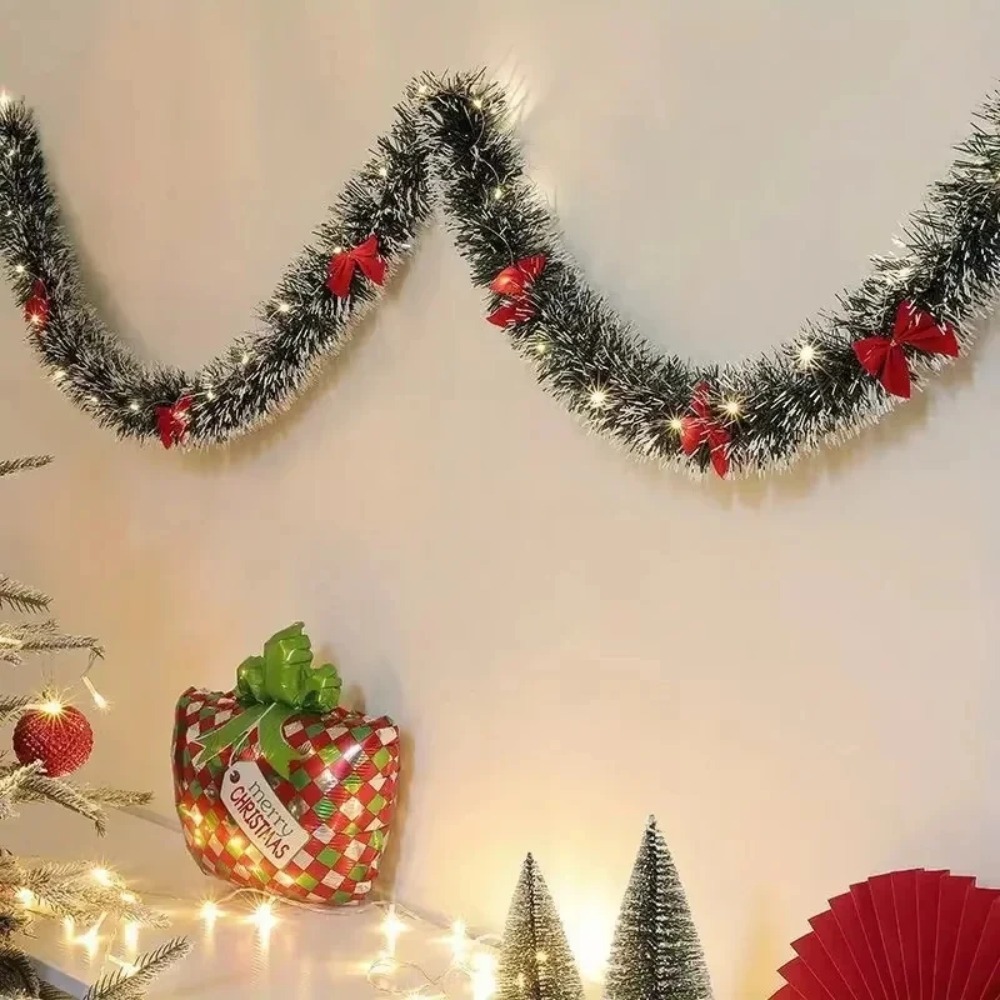 Garland Natal Tinsel Buatan de - Tinsel Garland Decoration ulasan dan harga
