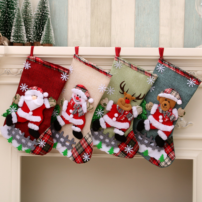Stoking Natal Besar 31Cm Dekor - Christmas Stocking Hanging ulasan dan harga