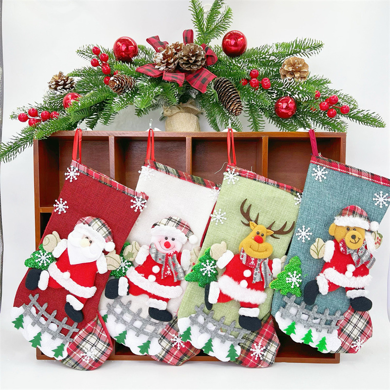 Stoking Natal Besar 31Cm Dekor - Christmas Stocking Hanging ulasan dan harga