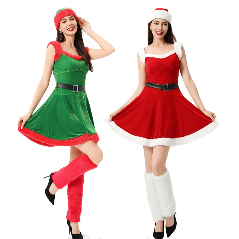Kostum Santa Claus Karnaval Ba - Elf Costume Christmas ulasan dan harga