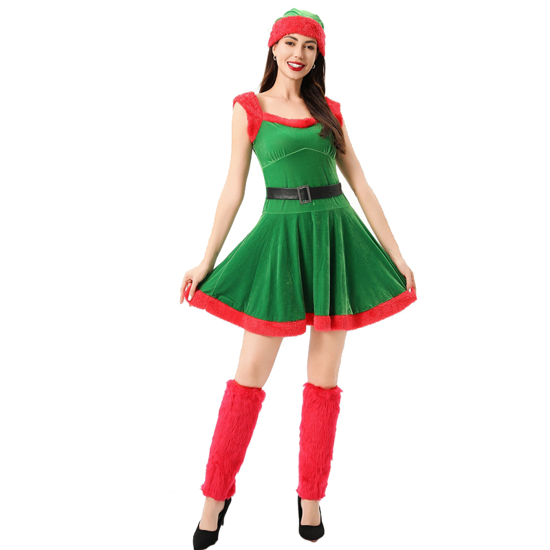 Kostum Santa Claus Karnaval Ba - Elf Costume Christmas ulasan dan harga