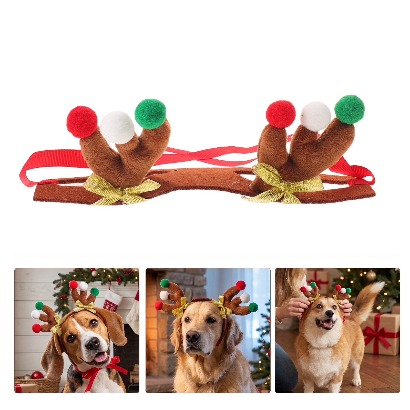 Bando Tanduk Rusa untuk Anjing - Reindeer Antlers Headband ulasan dan harga